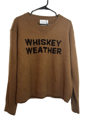 Panache Apparel XL Brown Whiskey Weather Crew Neck Sweater